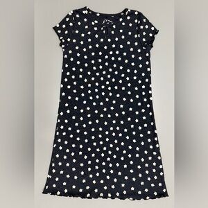 Art Class Black Dress with White Floral Pattern Size M 8
